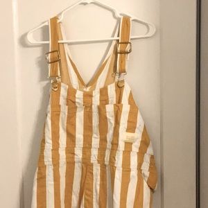 BIG BUD PRESS yellow stripe overalls 3x